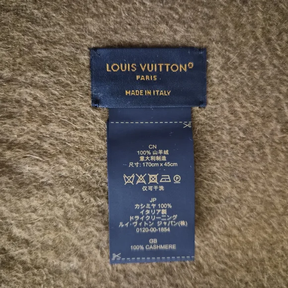 Louis Vuitton Elegant Brown Monogram Scarf